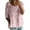 503_Pink, variant on Women's Long Sleeve T-shirt Women'S Print T Shirt Half Sleeved Round Neck Shirt 3/4 Sleeved T Shirt Loose Large Size T Shirt, Women's Long sleeve T-shirt M