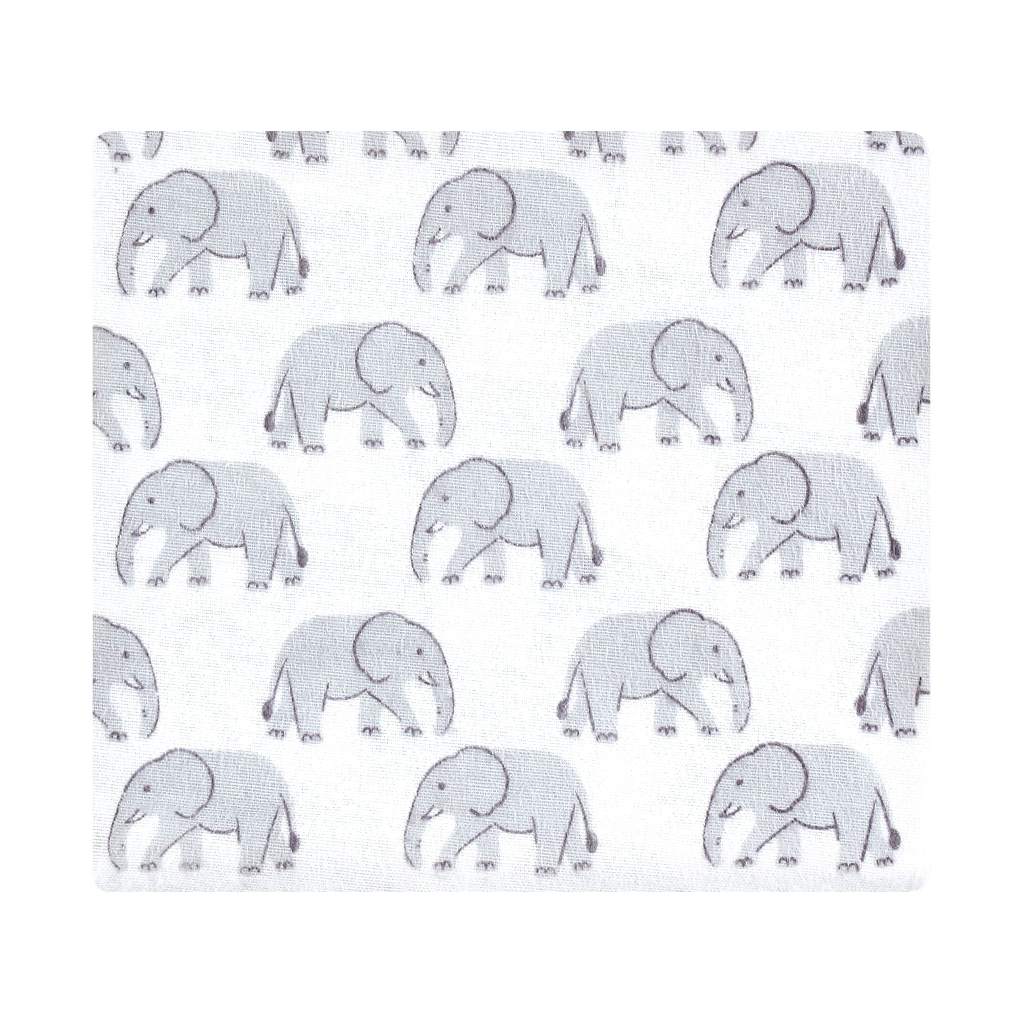 Hudson Baby Unisex Baby Cotton Poly Flannel Receiving Blankets Bundle, Safari Friends, One Size