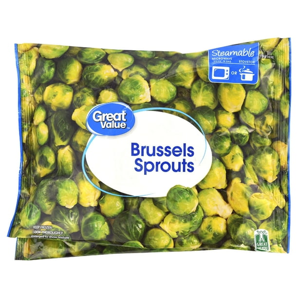 great value steamable brussels sprouts frozen 12 oz walmart com