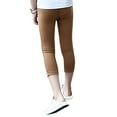thumbnail image 6 of Ugoldhm Girls Striped Capris Stretchable Slim Pant Summer Cotton Casual Cropped Leggings Size 3-14, 6 of 6