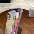 thumbnail image 3 of for iPhone Case,Luxury Crystal Sparkle Sparkly Gradient Camera Lens Protection Soft Shockproof Phone Case (Purple,iPhone 13), 3 of 5