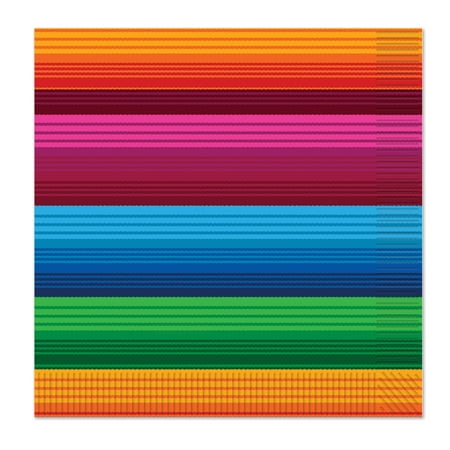 Beistle Fiesta Theme And Design Luncheon Napkins, Multicolored