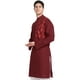 SKAVIJ Robe de Soirée en Coton Indien Kurta Casual Longue pour Hommes Grande Taille Red – image 5 sur 6