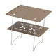 thumbnail image 2 of Mesa de camping mini mesa plegable de acero mesa pequeña plegable mesa de camping portátil Caqui, 2 of 9