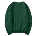 thumbnail image 5 of Crewneck Sweatshirts Women Oversized Sweatshirt for Women Fashion Pullover Hoodies Tops Dark Green 2XL, 5 of 7