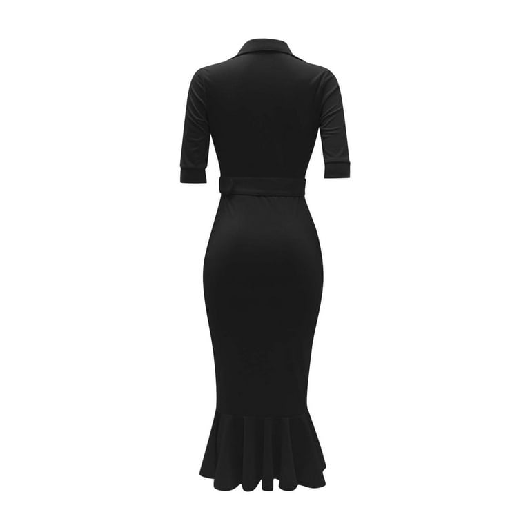 Sexy Solid Flounce Fold V Neck Sleeveless Dress Dresses Sexy Solid Flounce Fold V Neck Sleeveless Dress Dresses
