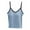 Blue 1, variant on Yubnlvae Adjustable Shelf Bra Tank Tops - Women's Yoga & Workout Camisoles (Seamless Layering, Padded Support) Blue 1 L
