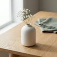 thumbnail image 4 of REGALWOVEN Ceramic Bud Vase Set, Small Decorative Flower Vases for Home Decor, Modern Matte Vases in Assorted Shapes White 2.8"L x 2.8"W x 3.9"H, 4 of 7