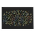 thumbnail image 1 of Let It Go Cutting Board, Outline Design in Color Transitions Artwork on Dark Backdrop, Decorative Tempered Glass Cutting and Serving Board, in 3 Sizes, by Ambesonne, 1 of 2