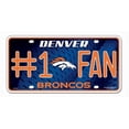 thumbnail image 1 of Denver Broncos License Plate - #1 Fan, 1 of 2