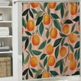 thumbnail image 6 of Creowell Peach Shower Curtain, Vibrant Cute Fruit Waterproof Shower Curtains for Bathroom, Cartoon Home Decorative Fabric Bath Curtain, Bathroom Accessories, Orange Pink 36x72, 6 of 7