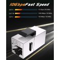 thumbnail image 2 of Acoplador Keystone VANDESAIL Cat 6 blindado, paquete de 40 unidades, plateado, 2 of 7