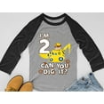 thumbnail image 3 of Tstars Boys Unisex 2nd Birthday Gift Birthday Gift for 2 Year Old Paw Patrol Rubble 2nd Birthday Tractor Birthday Shirts for Baby Boy Birthday Party B Day 3-4 Sleeve Baseball Jersey Toddler Shirt, 3 of 4