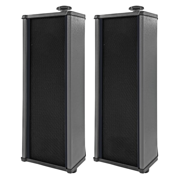 TENGDA 2Pack Passive Wall Mount Stereo Speakers 100W Peak Waterproof Indoor Outdoor Patio Garage Home Audio System 15TG