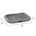 thumbnail image 4 of Vibrant Life Cozy Luxe Crate Mat Pet Bed, Gray, 24", 4 of 10
