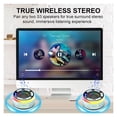 thumbnail image 4 of Shower Bluetooth Speaker IPX7 Waterproof, Portable Bluetooth Speakers with Suction Cup and Time Display, Crystal Sound&Bass LED Light 1100mAh, Wireless Shower Speaker for Outdoor/Kayak/ Gifts/Beach, 4 of 6