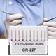 thumbnail image 2 of Fresa de diamante, 10 piezas CR-22F Odontología Brocas de diamante dentales inoxidables Fresas de diamante Taladros construidos para durar, 2 of 6