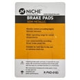 thumbnail image 2 of Niche Rear Brake Pad Set for Harley-Davidson Dyna Semi-Metallic Motorcycle 519-KPA2305D, 2 of 5