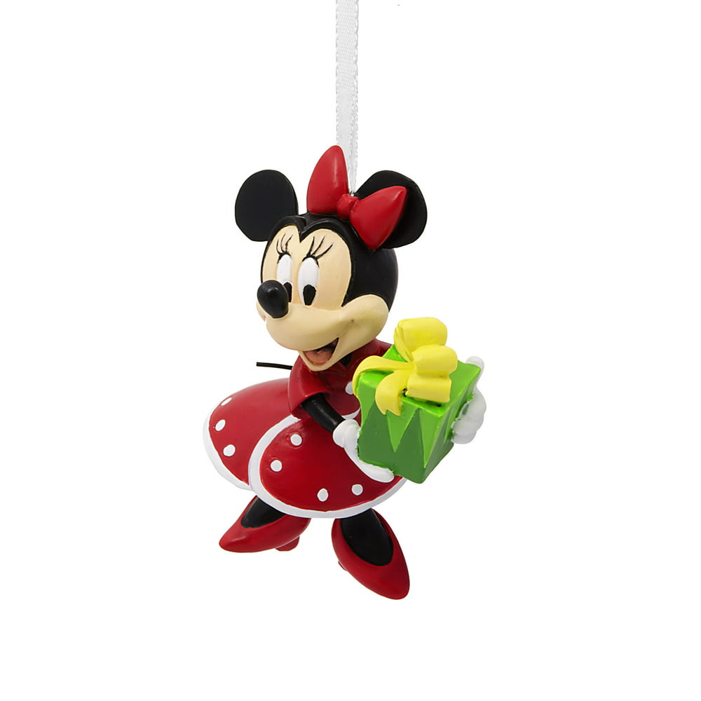Hallmark Disney Minnie Mouse Holding Gift Christmas