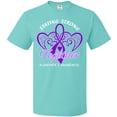 thumbnail image 3 of Inktastic Staying Strong Together Alzheimer's Awareness Purple Ribbon T-Shirt, 3 of 5