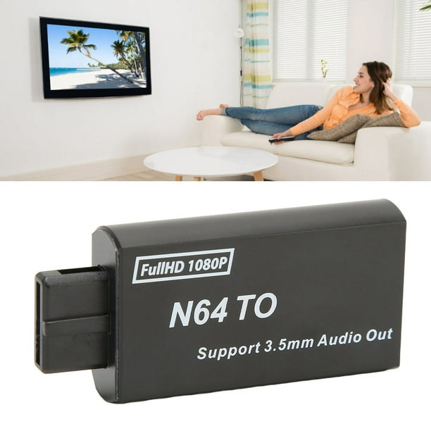 Adaptador De Interfaz Multimedia HD Para Juegos, Adaptador AV Para Juegos Plug And Play Sin Pérdidas 1080p Portátil Para TV En