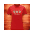 thumbnail image 1 of Playera Blusa Con Impresion De 3 Capybaras Bebes Fashion Ropa para Mujer Capibara Color Rojo Talla Chica Marca Emil SaEs, 1 of 4