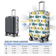 thumbnail image 4 of Kdxio Funny Boats Pattern Luggage Cover for Travel,Elastic and Durable,Fits 18-32 Inch,Anti-Scratch Suitcase Protector-No luggage included, 4 of 5