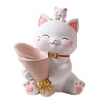 thumbnail image 3 of Flower Vase Planters Flowerpot Holder Tabletop Centerpieces Home Resin Cat Statue Figurines for Bedroom New Year Dining Room Wedding Decors, 3 of 8