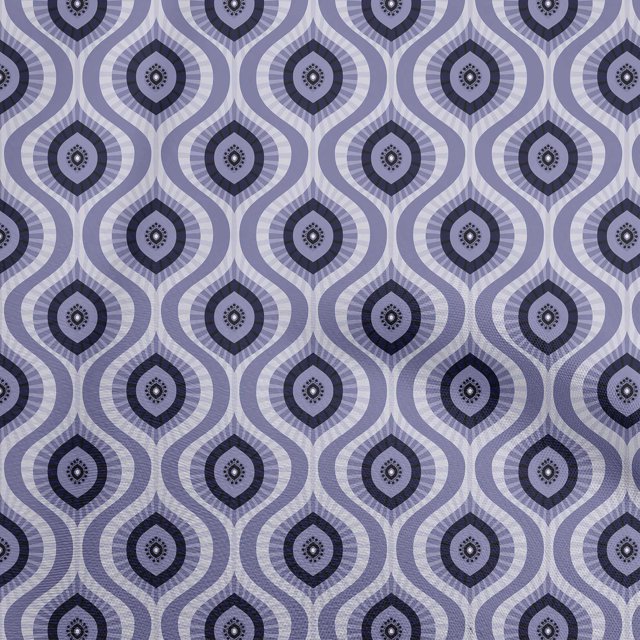 oneOone Georgette Viscose Purple Fabric Ogee Sewing Craft Projects Fabric Prints By Yard 42 Inch Wide