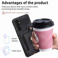thumbnail image 2 of Allytech Galaxy A14 5G Case Wallet, RFID Blocking Multiple Cards Slots Ring Holder Stand Shockproof Protective Hand Wrist Wallet Case Cover for Samsung Galaxy A14 5G - Black, 2 of 11
