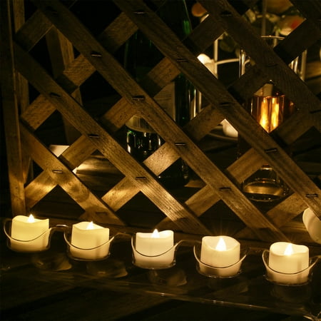 - Kohree LED Tea Lights LED Flameless Candles Battery Operated Flickering Tealight Pack of 24 Warm White