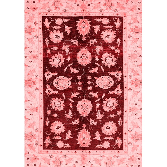 Ahgly Company Indoor Rectangle Oriental Red Traditional Area Rugs, 8' x 10'