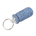 thumbnail image 1 of Capsules Box, Shiny Keyring Rhinestone Medicine Bottle Aluminum Alloy  for Patient for Vitamins, 1 of 7
