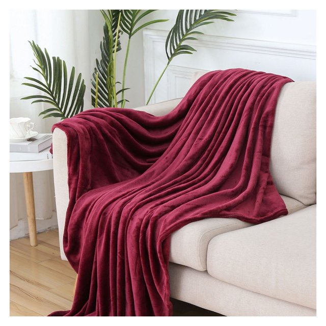 CSChome Temperature Regulating Blanket Cozy Coral Flannel Blanket: Energy-Efficient Temperature Control Comfort