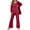 Red-E, variant on Penkiiy Women's Silk Satin Pajama 2 Piece Outfits Sleeveless Tank Crop Top And Wide Leg Pants Set With Pockets 2XL Khaki