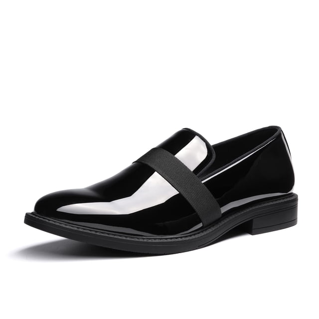 Mocasines de Hombre Bruno Marc Tipo Smoking en Cuero Charol