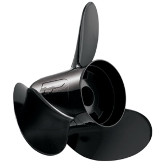 11" Black Turning Point Hustler 10.5" x 11" 3-Blade Boat Propeller