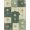 Blue Teal Orange, Pattern 11, variant on ODIKA 8'x10' Washable Area Rug Non-Slip Chair-Friendly Mat Ornamental Border Distressed Scroll Boho Center Bordered Vintage Flowing Dynamic for Dining Room, Large Office, Lounge