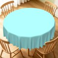 thumbnail image 2 of Tchckioa Tiffany Blue Tablecloth,Stain Proof Table Cloth Cover for Kitchen Party Decor,70 Inch,Round, 2 of 6