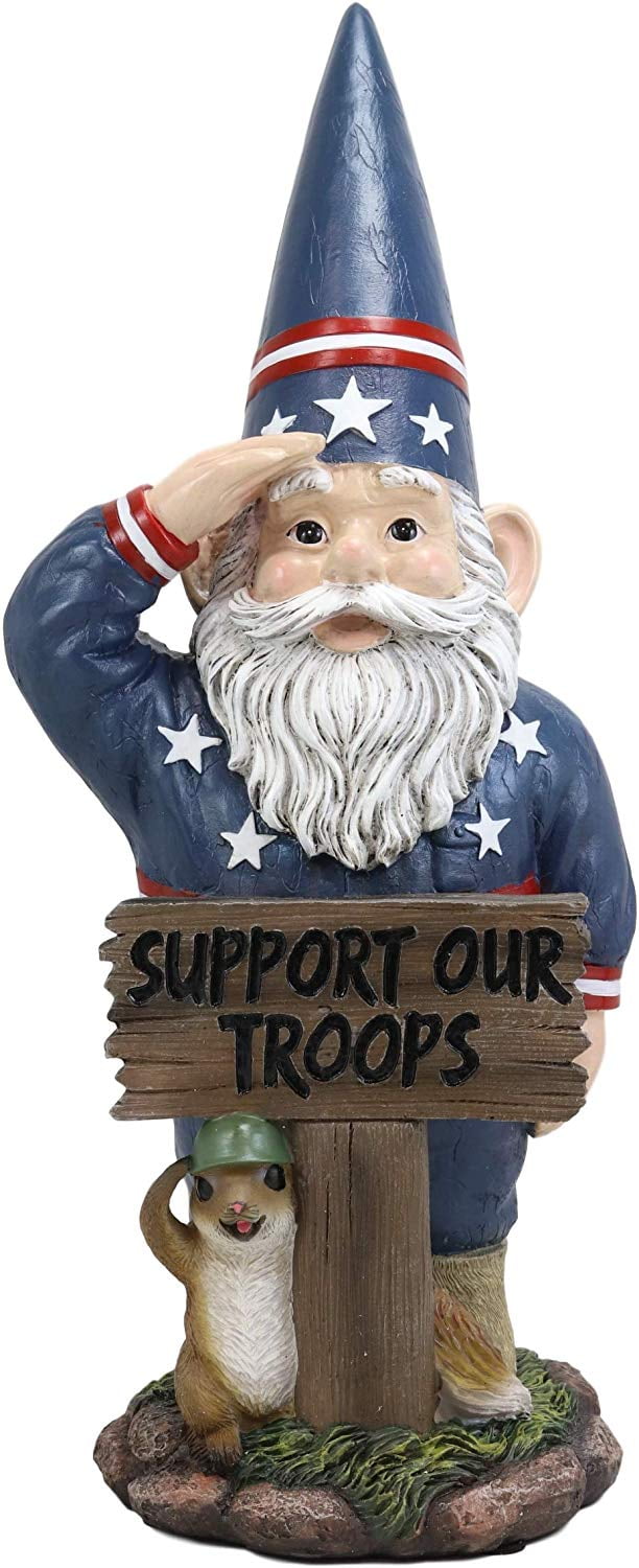 Download Ebros Gift 17" Tall Americana USA Patriotic Gnome with Pet ...