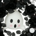 thumbnail image 4 of 21in plastic Ghost Wreath decoration,Halloween decor,by way to celebrate, 4 of 4