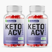 (2 Pack) BioHealth Keto ACV Gummies, Bio Health Advanced Weight Burning Formula, BioHealth Apple Cider Vinegar AVC, 120 Gummies