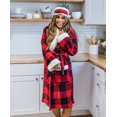 thumbnail image 4 of Moose Plaid Lazy One Ultra-Cozy Bathrobes for Women (L/XL), 4 of 7