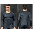 thumbnail image 6 of GigrtiJin Mens Athletic Compression Shirts Long Sleeve Body Shaper Workout T Shirt Breathable Slim Cool Dry Muscle Tops, 6 of 6