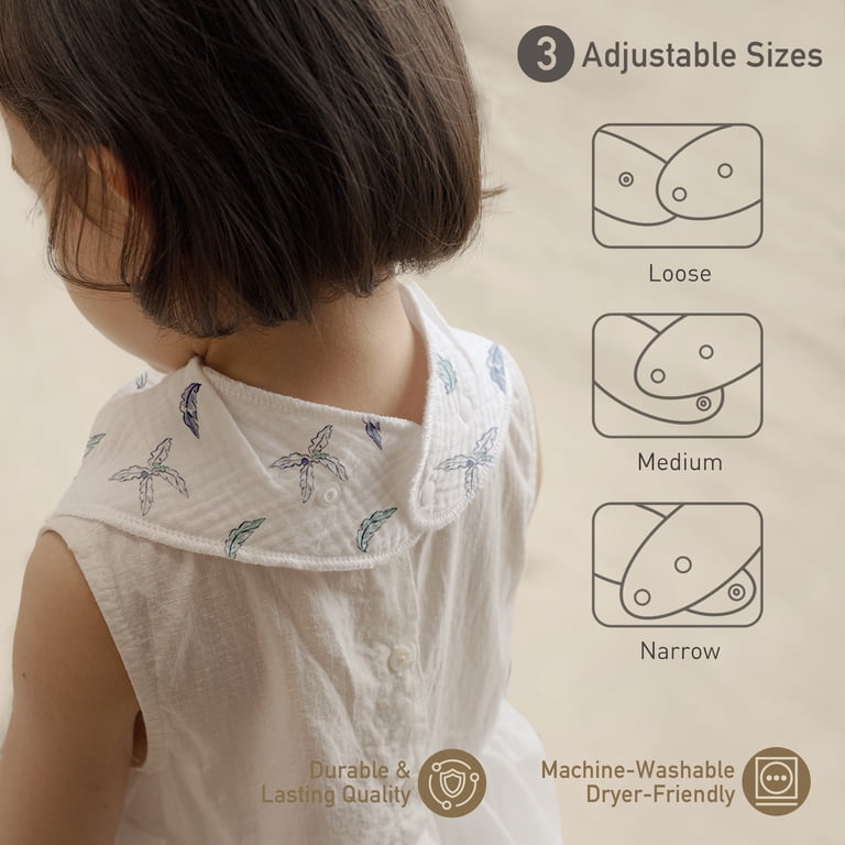 Gllquen Baby Muslin Bandana Bibs 8 Pack, Blue Dinosaur photo 5