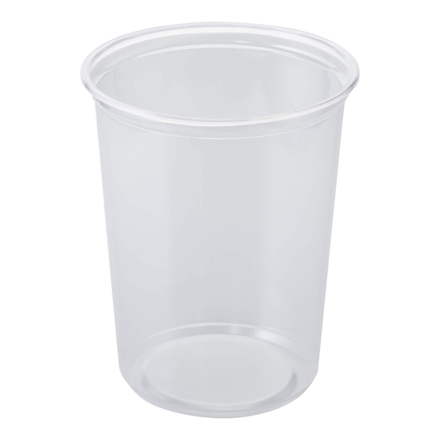 Clear 8 Oz Plastic Deli Containers - 4 9/16Dia x 1 11/16D