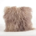 thumbnail image 5 of SARO 3564.BG16S 16 in. Square Wool Mongolian Lamb Fur Throw Pillow  Blue & Grey, 5 of 5