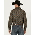 thumbnail image 4 of Cody James Men's Vaquero Paisley Print Long Sleeve Snap Western Shirt - CJHO23W11-DKBLU, 4 of 4