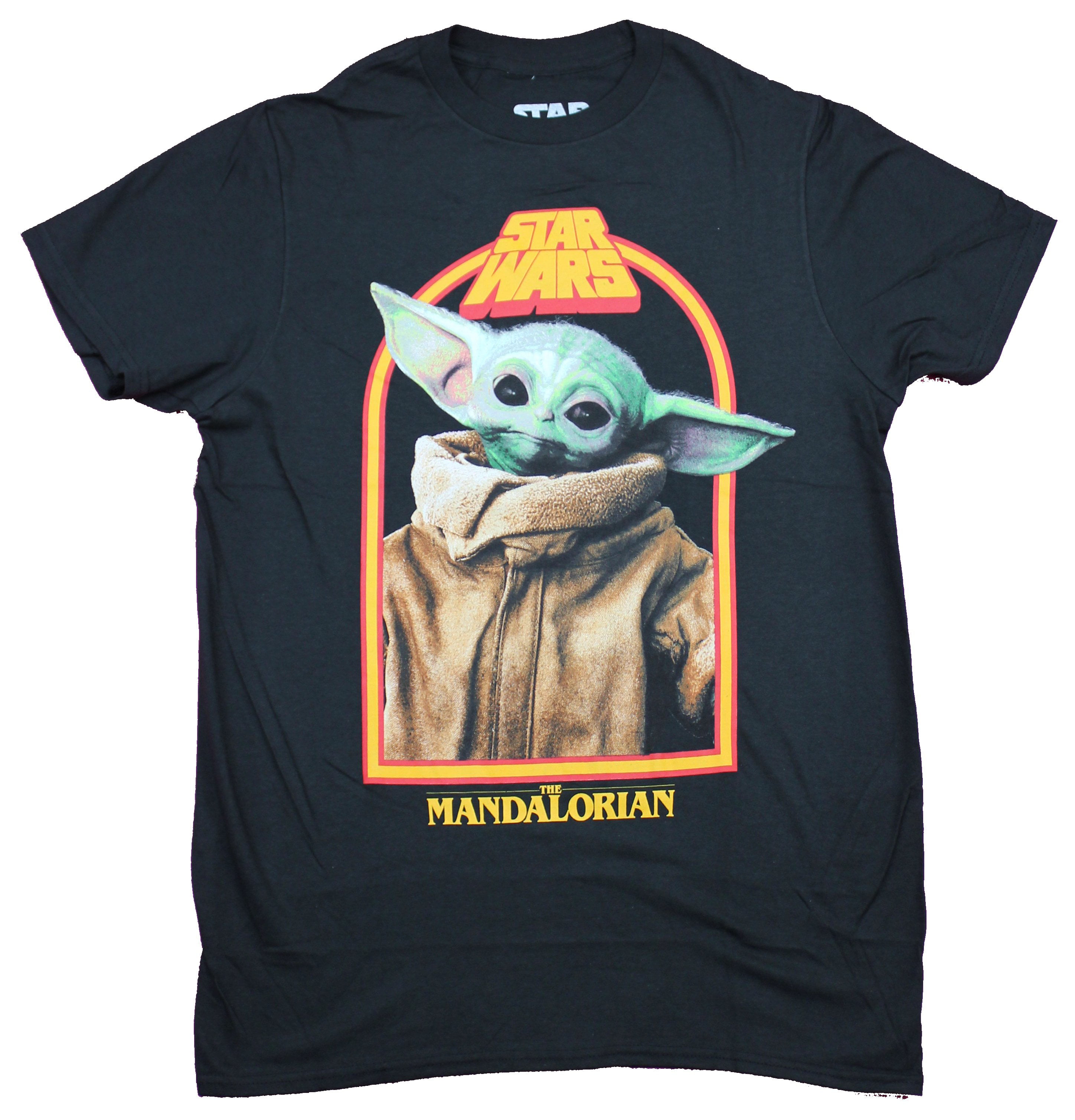 Visiter la boutique Star WarsStar Wars The Mandalorian Grogu Oval Portrait With Logo T-Shirt 