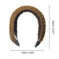 thumbnail image 3 of Unique Bargains 1 Pc Fashion Knitted Wide Headbands for Women Dark Brown, 3 of 6